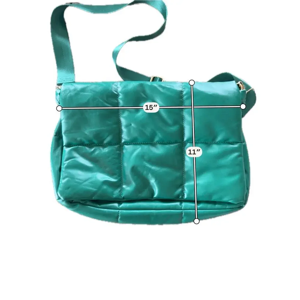 Green Puffer Bag By Anthropologie